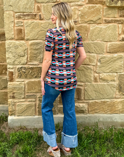 Saratoga Aztec Top