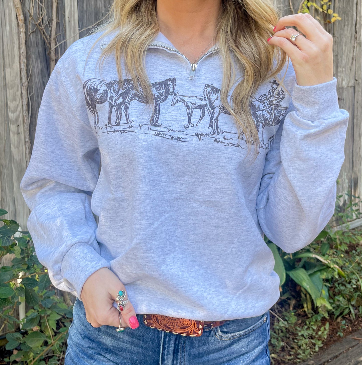 Horsin’ Around Pullover