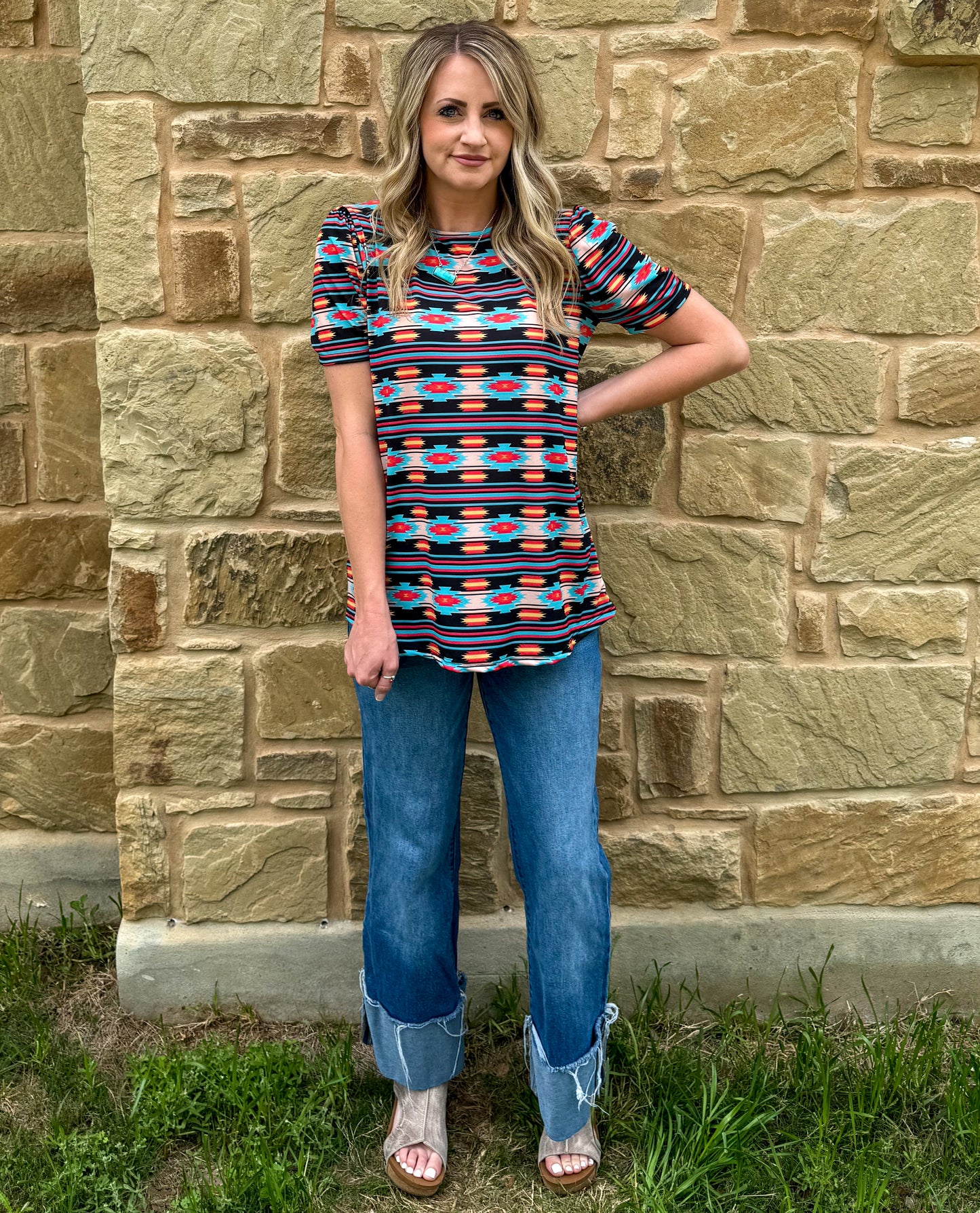 Saratoga Aztec Top
