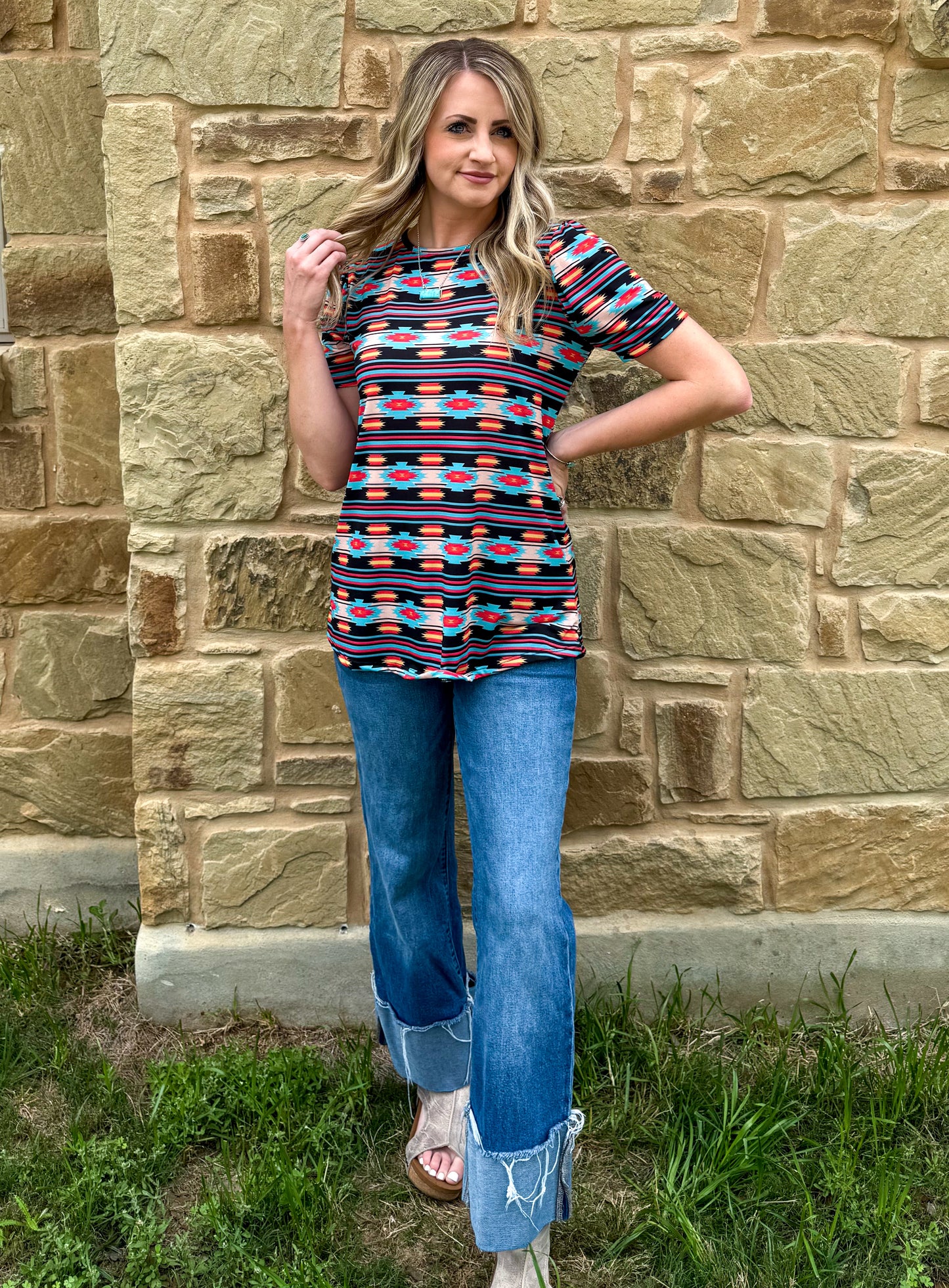 Saratoga Aztec Top