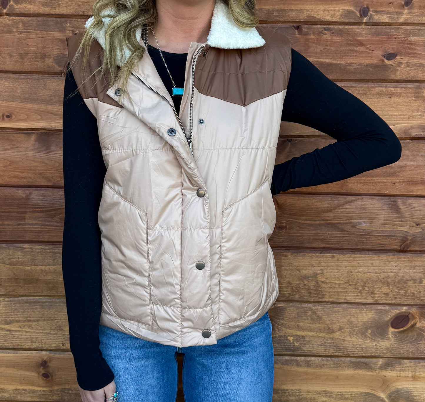 Classic Western Puffer Vest