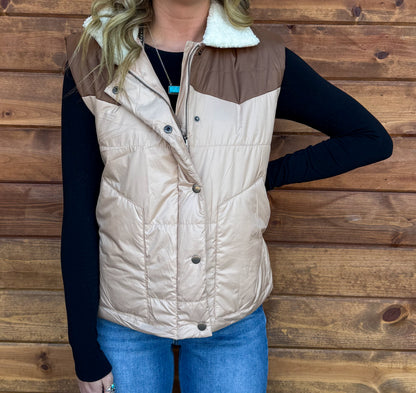 Classic Western Puffer Vest