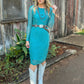 Jade Rhinestone Dress