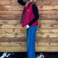 Boot Stitch Vest *Wine
