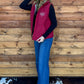 Boot Stitch Vest *Wine