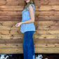 The Ruffled Cowgirl Blouse *Light Blue