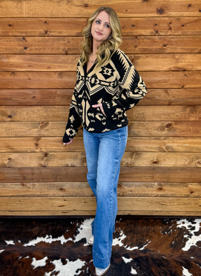 Midnight Aztec Jacket