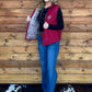 Boot Stitch Vest *Wine