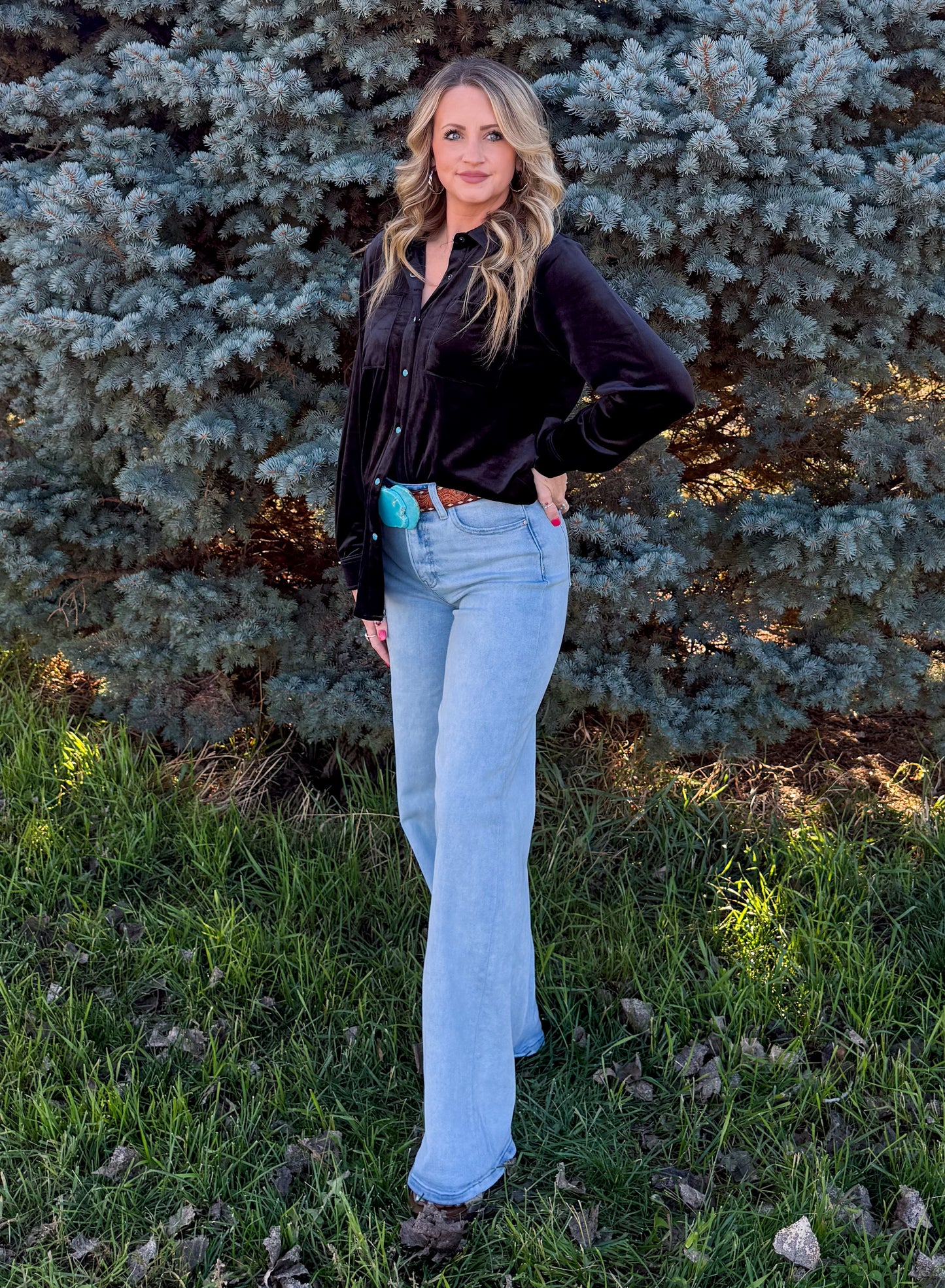 Velvet Moves Top *Midnight