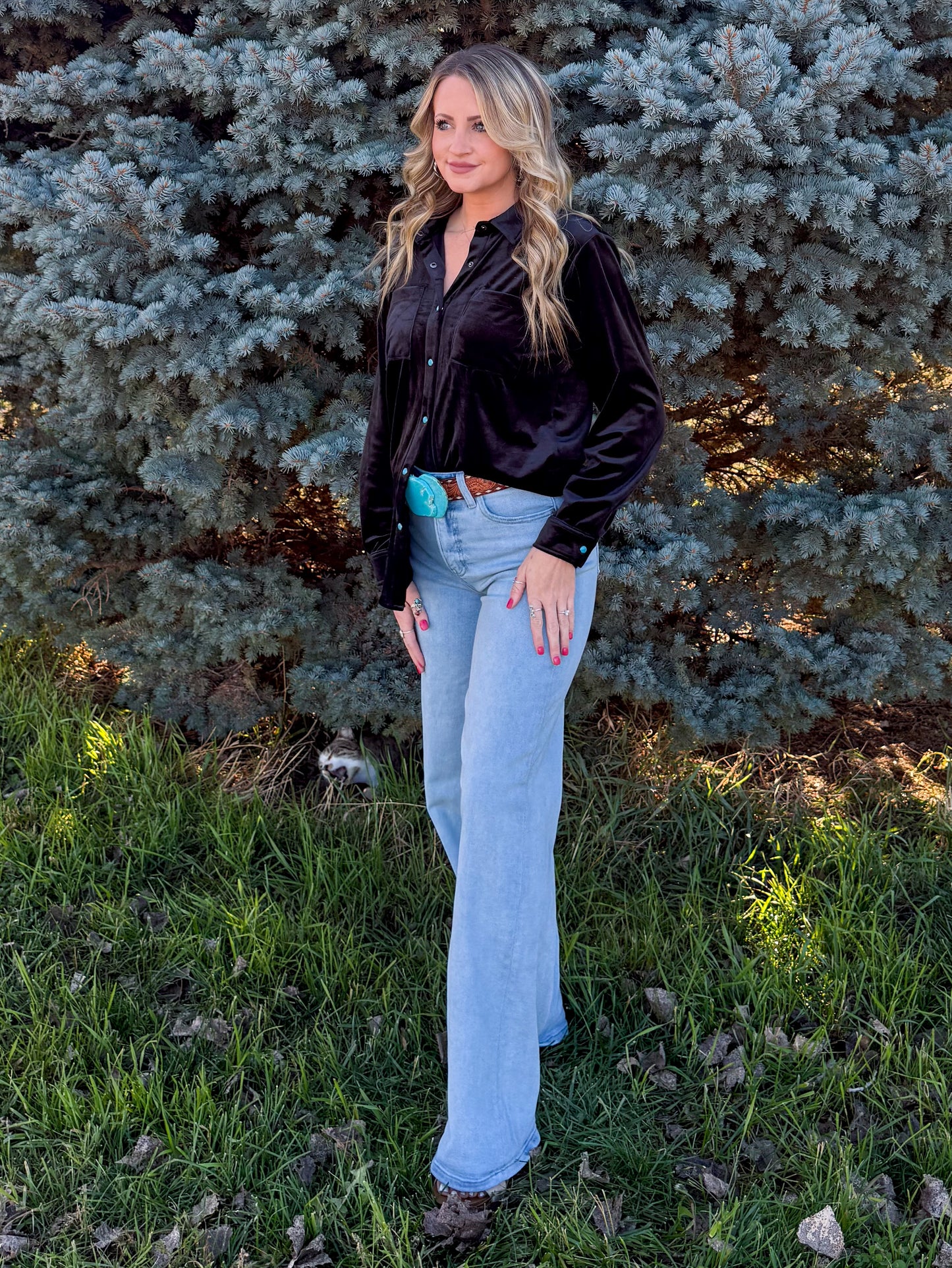 Velvet Moves Top *Midnight