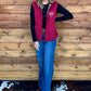 Boot Stitch Vest *Wine