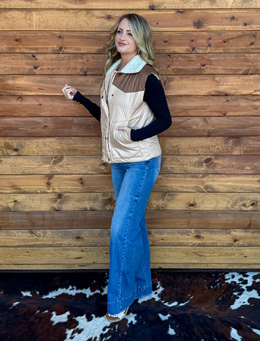 Classic Western Puffer Vest