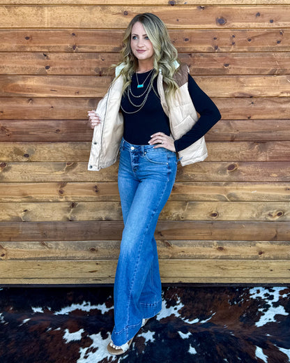 Classic Western Puffer Vest