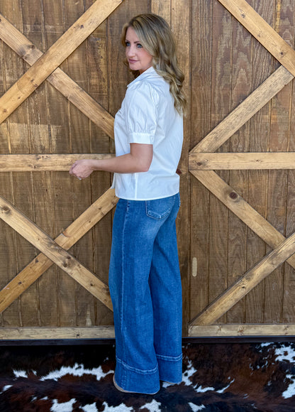 Horse Button-Up Top