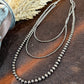 30” 3 Strand Navajo Pearl Necklace
