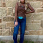 Lariat Lace Mesh Top *Chocolate