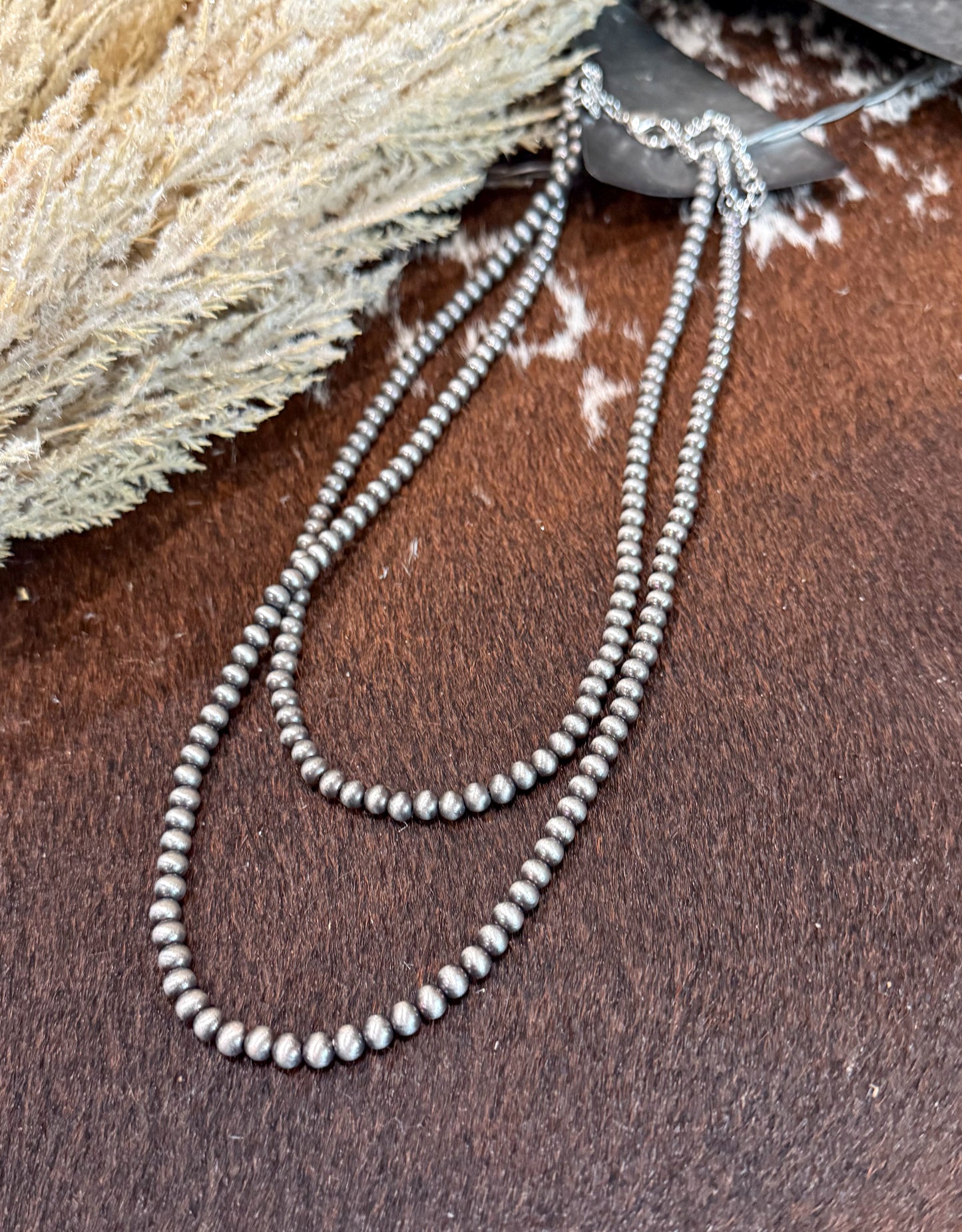 24” 2 Strand Navajo Pearl Necklace