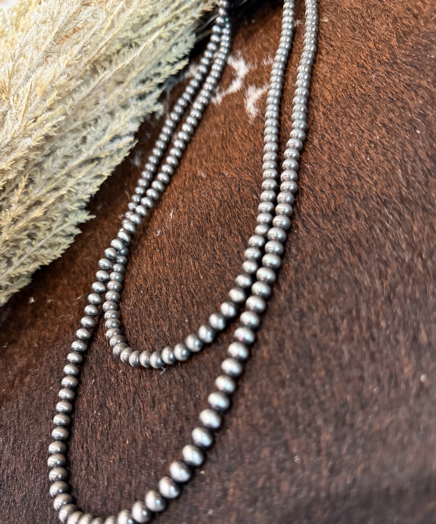 24” 2 Strand Navajo Pearl Necklace