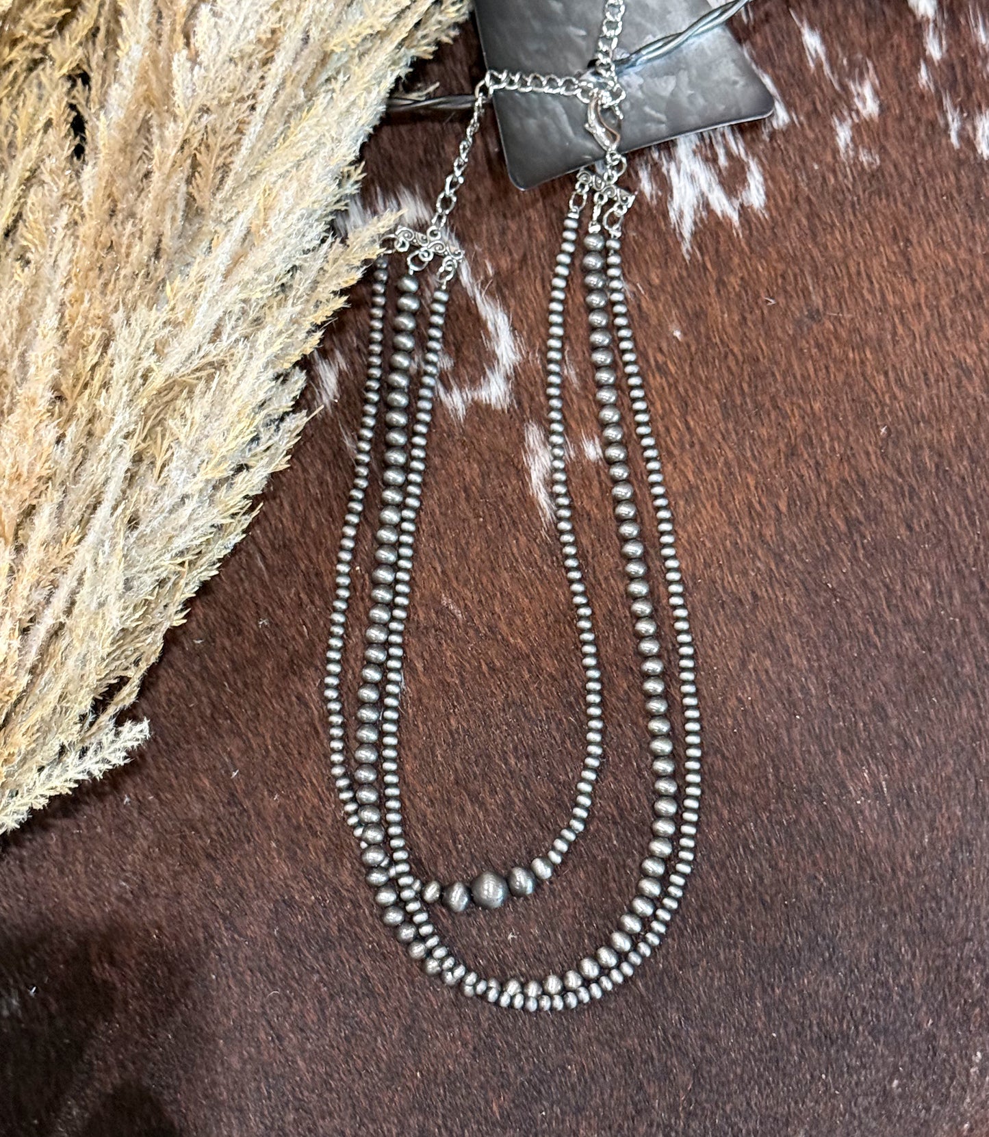 18” 3 Strand Navajo Pearl Necklace
