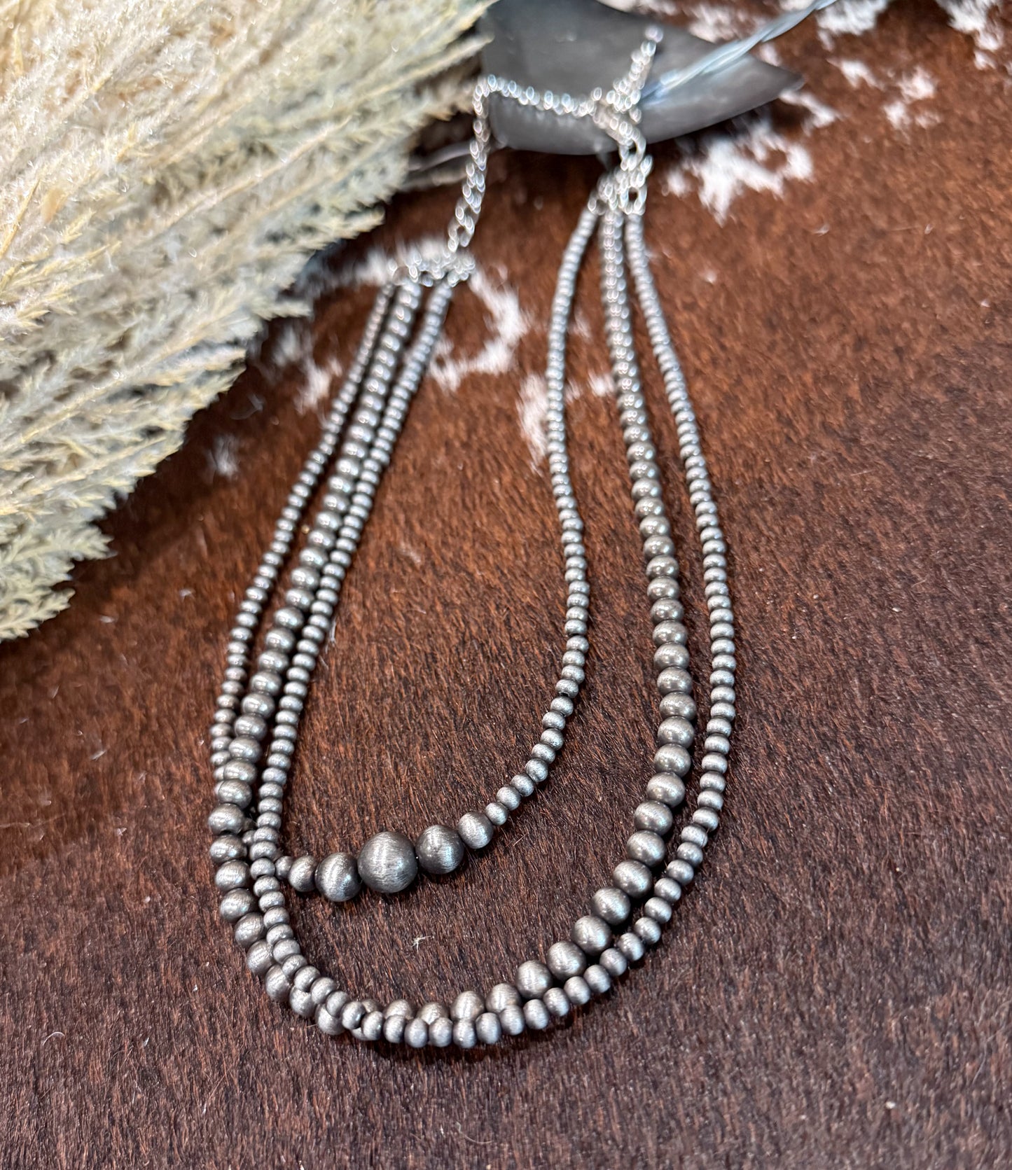 18” 3 Strand Navajo Pearl Necklace