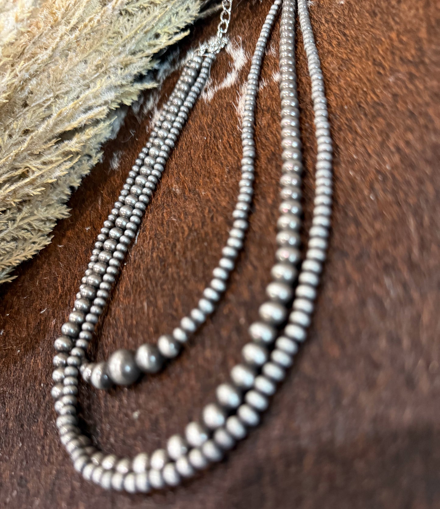 18” 3 Strand Navajo Pearl Necklace