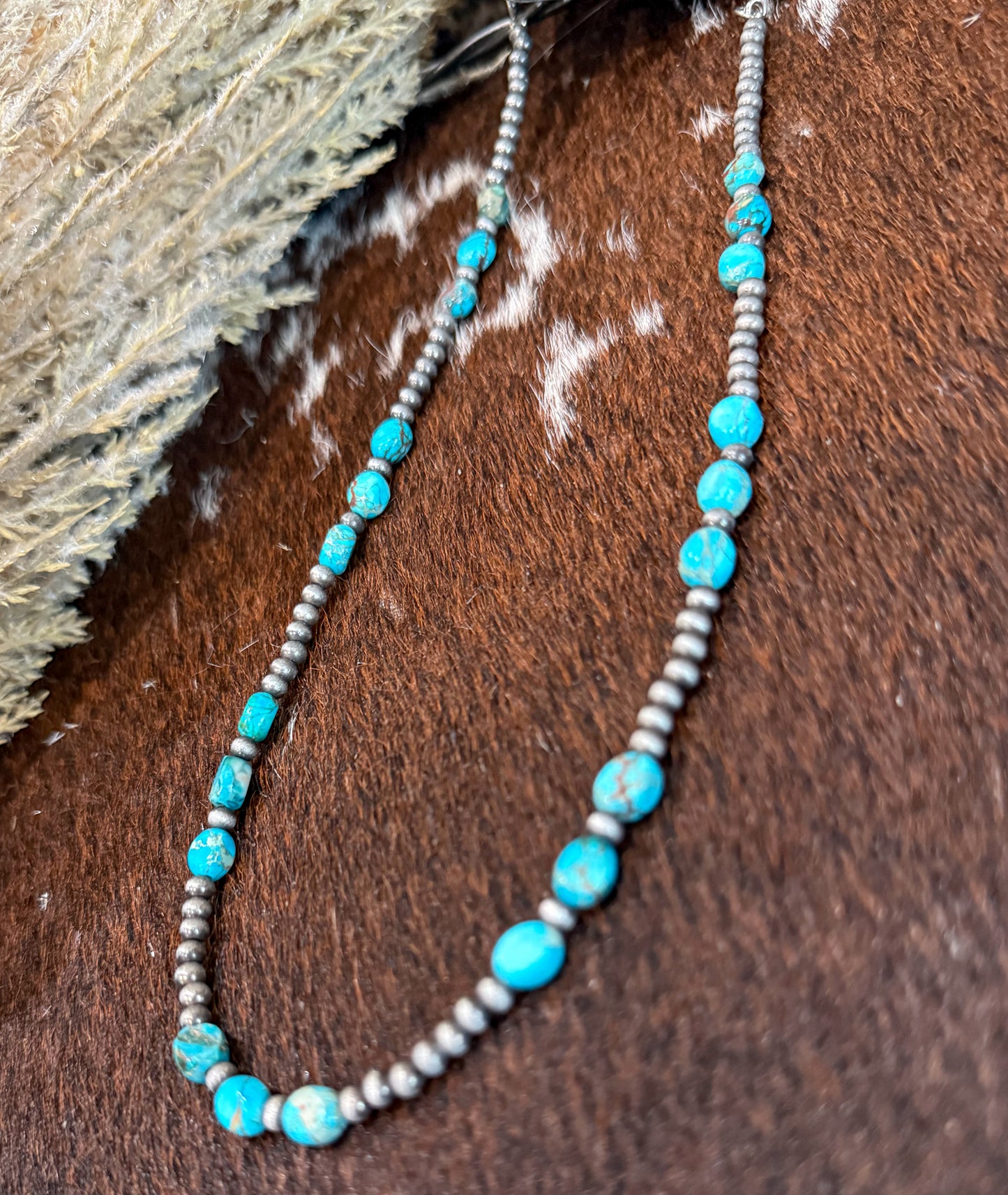 16” Navajo & Turquoise Necklace