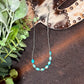 15” Navajo Pearl Oval Turquoise Necklace