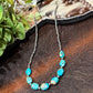15” Navajo Pearl Oval Turquoise Necklace