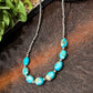 15” Navajo Pearl Oval Turquoise Necklace