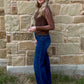 Lariat Lace Mesh Top *Chocolate