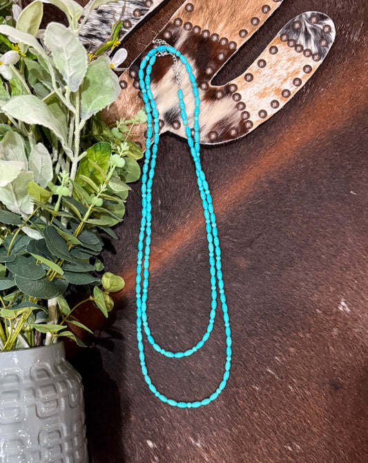 66” Turquoise Necklace