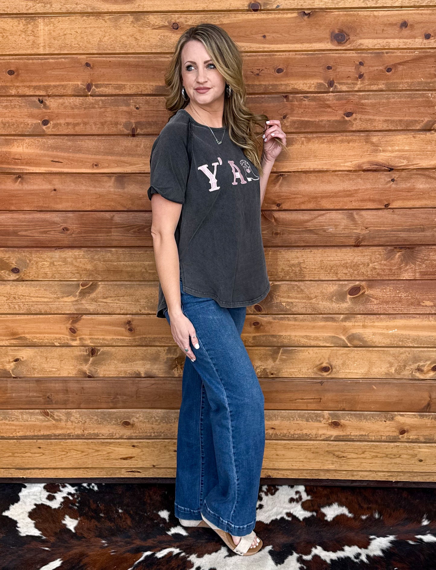 Y'all Embroidered Tee