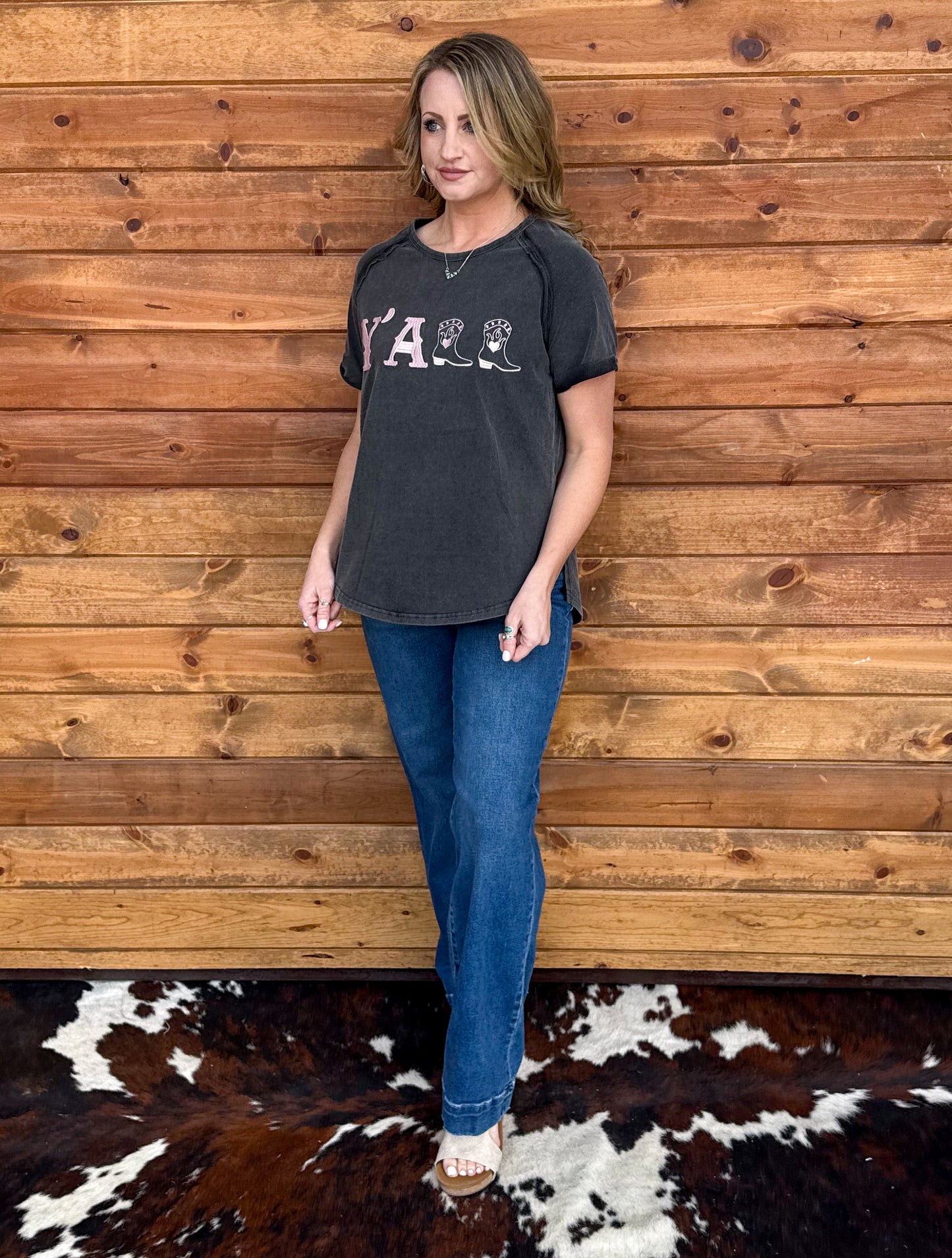 Y'all Embroidered Tee