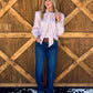 Miranda Striped Blouse *Mauve