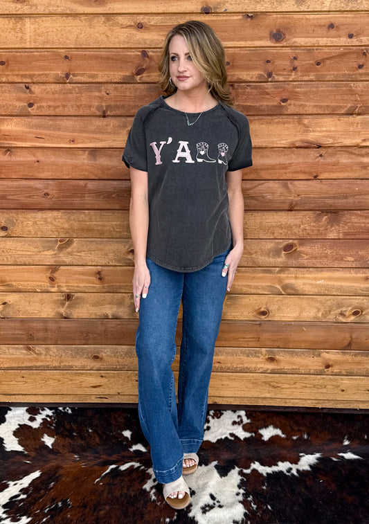Y'all Embroidered Tee
