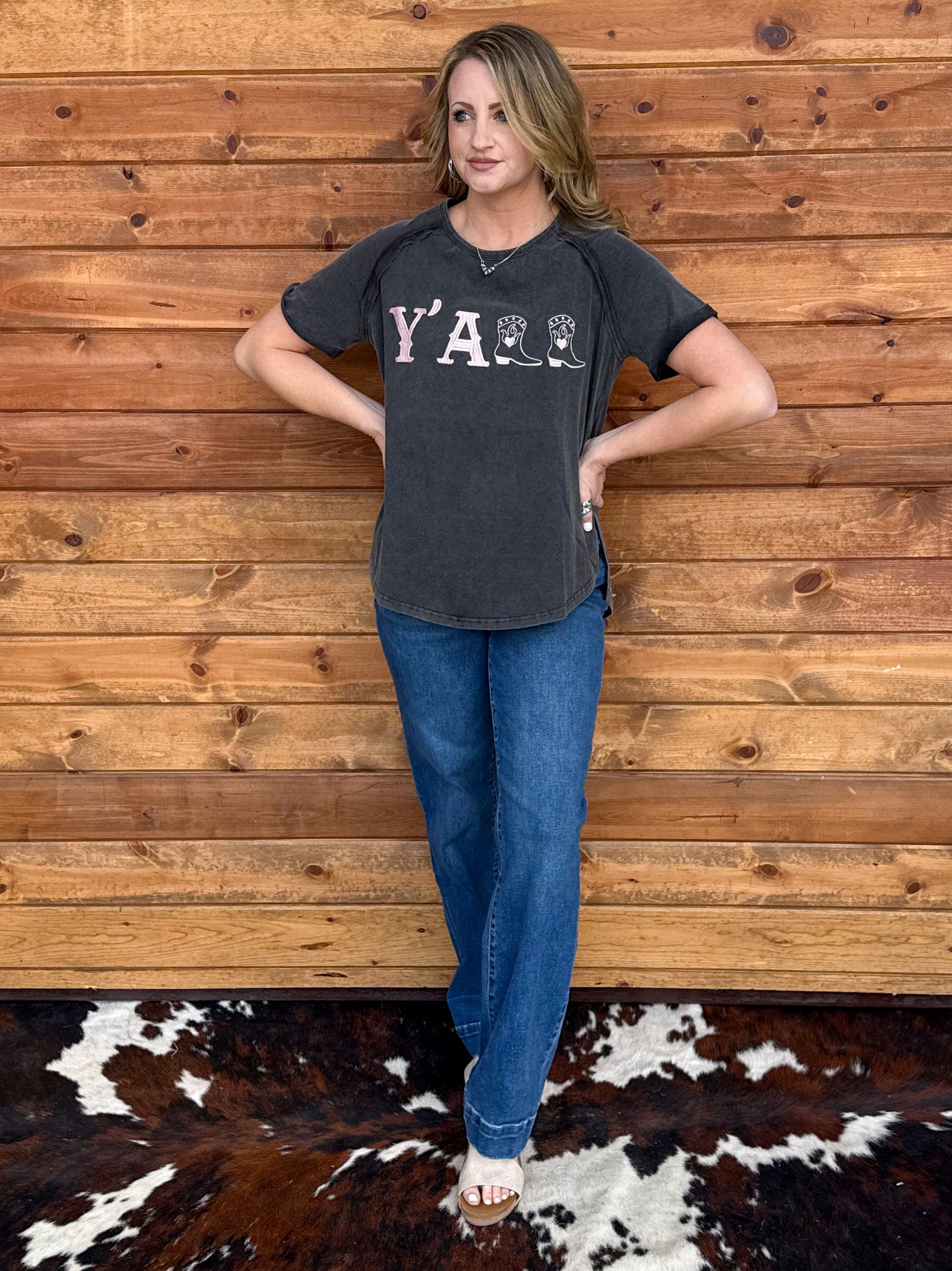 Y'all Embroidered Tee