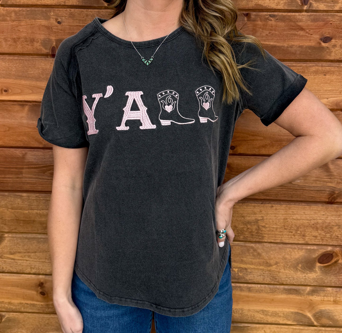 Y'all Embroidered Tee