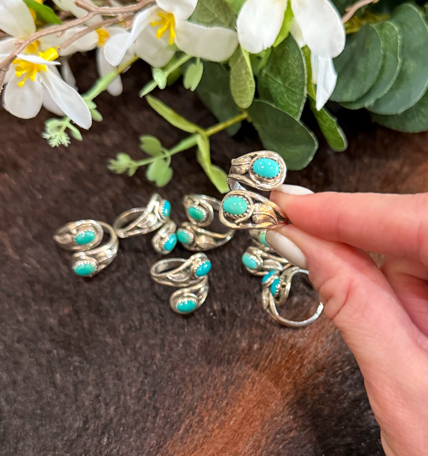 Cinch Turquoise Stone Wrap Ring