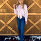 Miranda Striped Blouse *Mauve