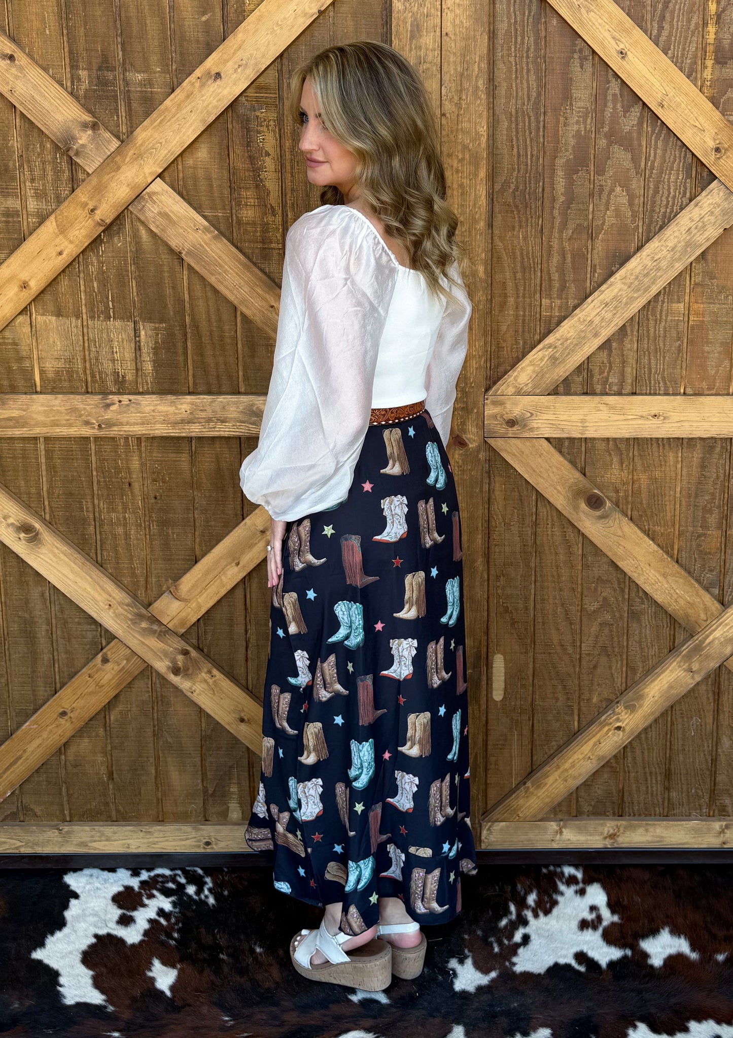 The Boots Ruffled Skirt