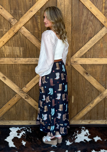 The Boots Ruffled Skirt