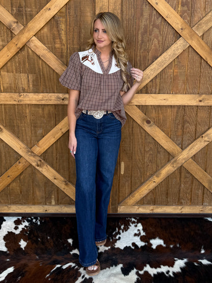 Vintage Horses Blouse