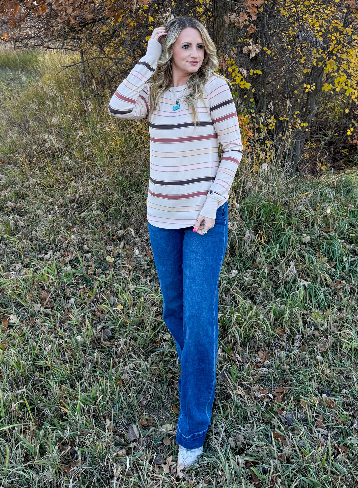 Autumn Stripes Long Sleeve