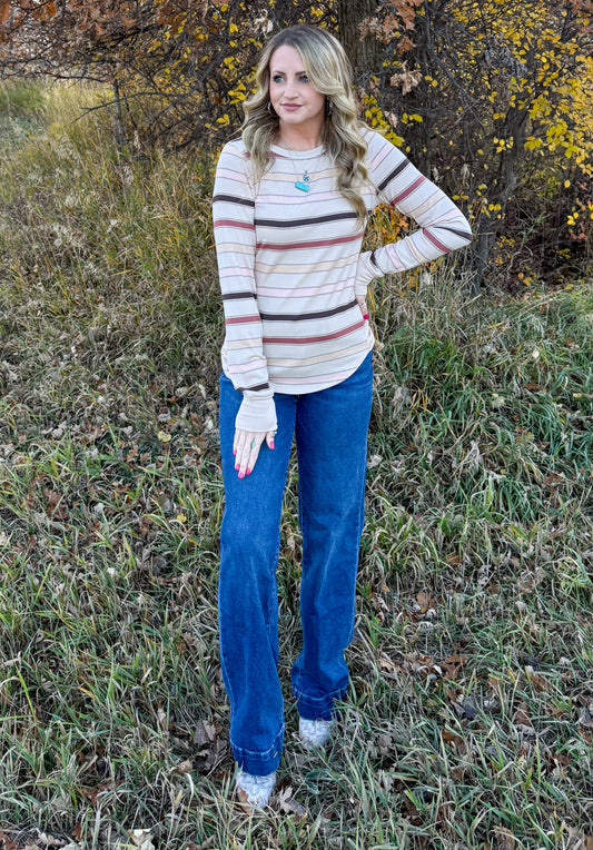 Autumn Stripes Long Sleeve