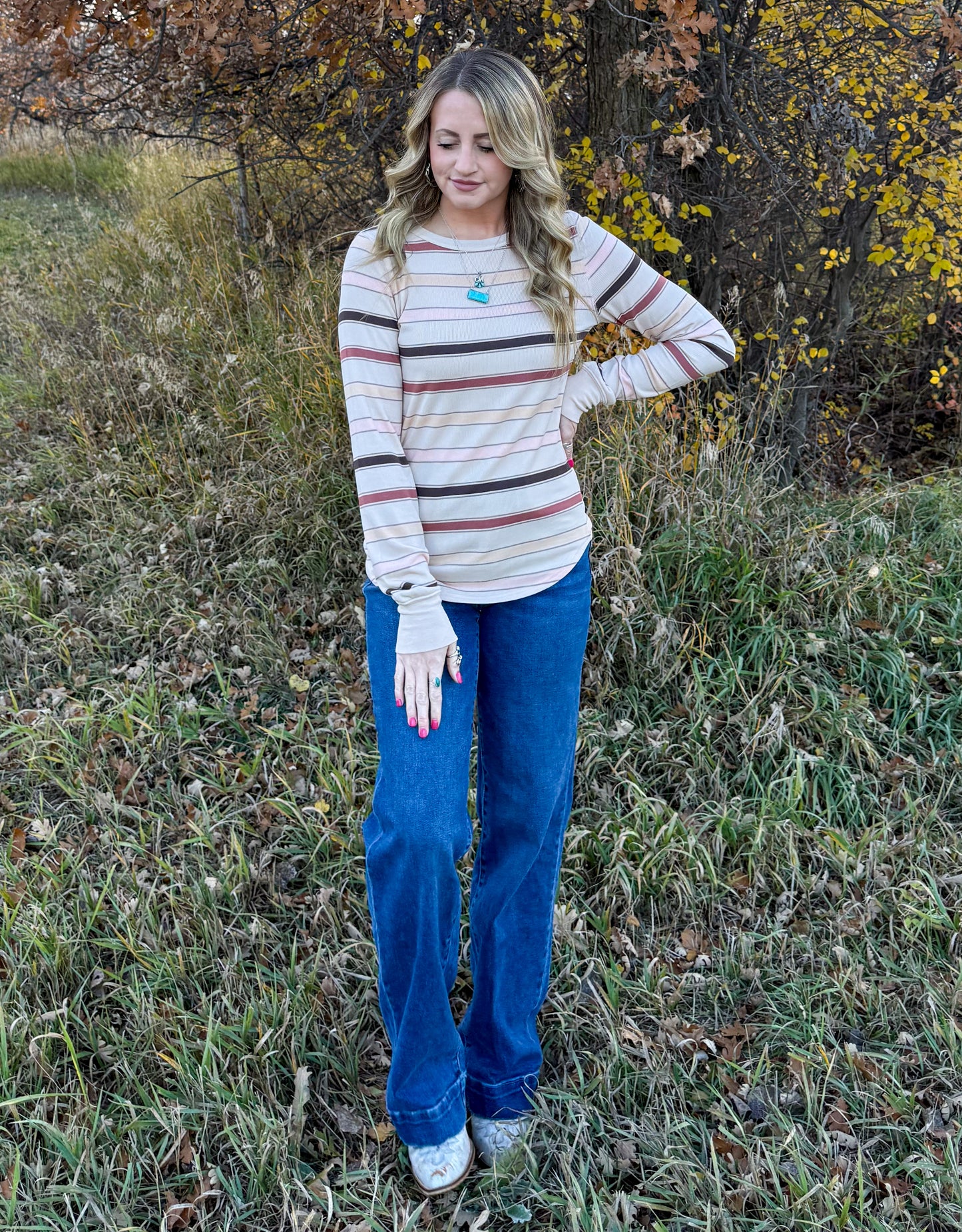 Autumn Stripes Long Sleeve