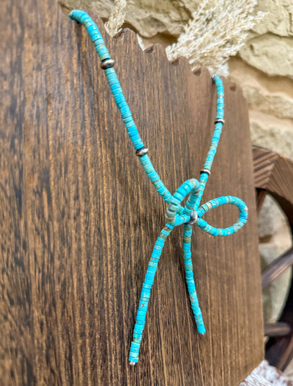 Bow Turquoise Necklace