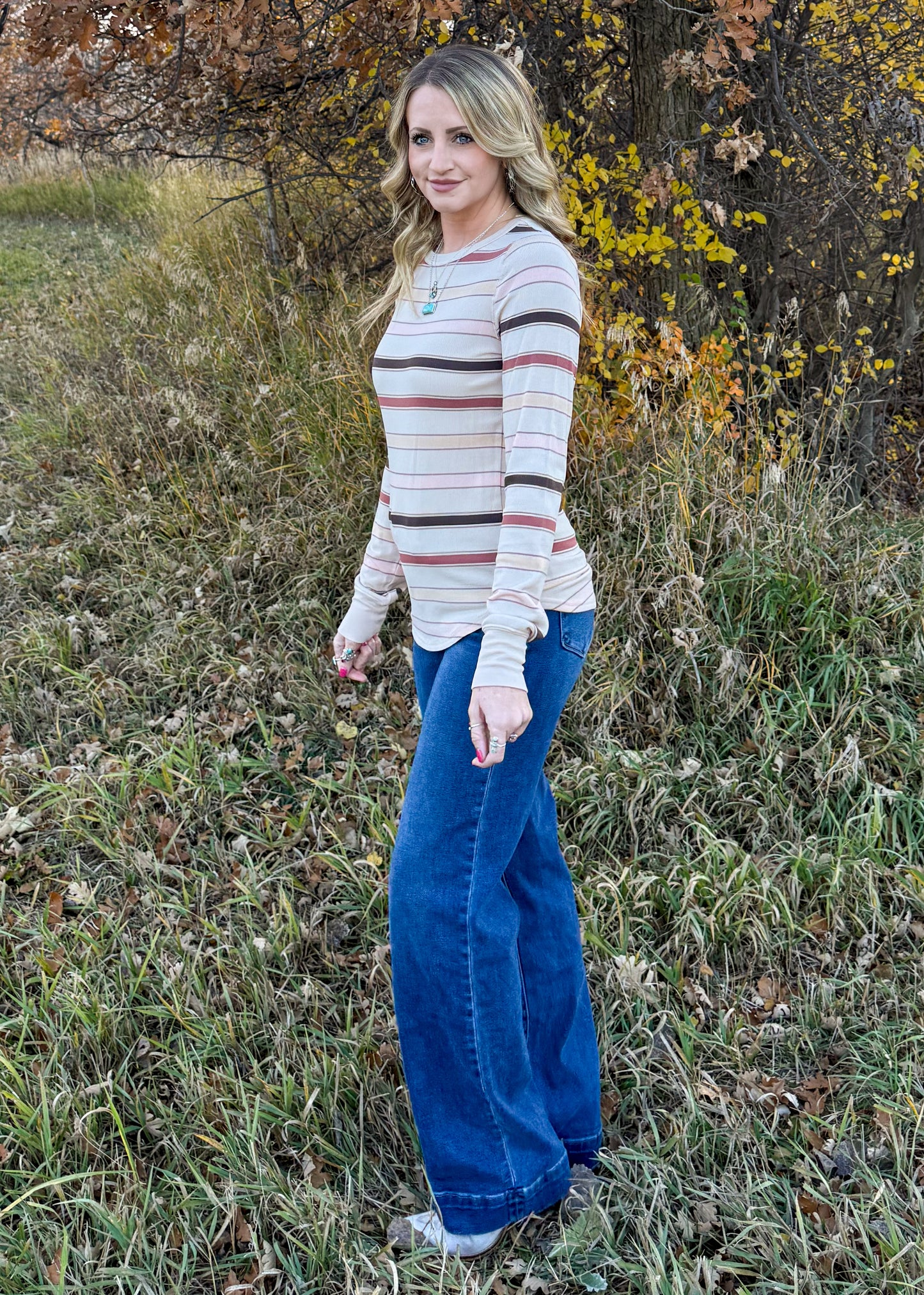 Autumn Stripes Long Sleeve