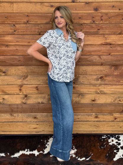 Denim & Cowboy Pearl Snap