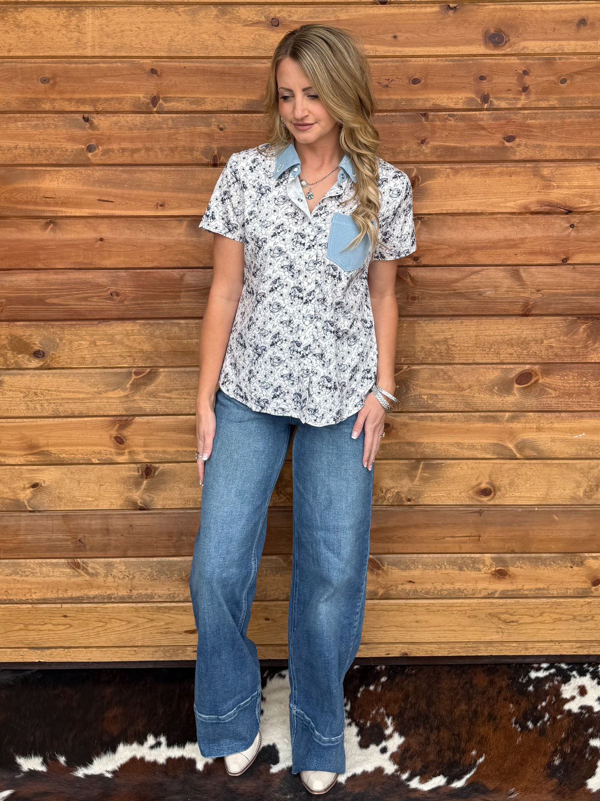Denim & Cowboy Pearl Snap
