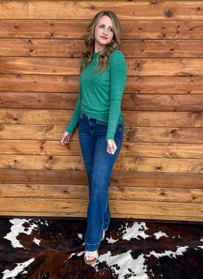 Green Acres Ribbed Long Sleeve
